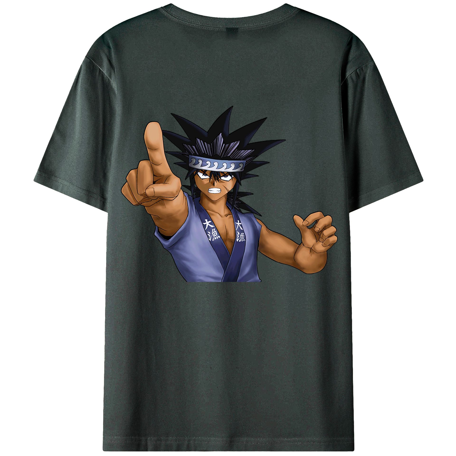 （画像用） 遊☆戯☆王 Yu-Gi-Oh! 綿100％ メンズ半袖Tシャツ（バックプリント） 通気性